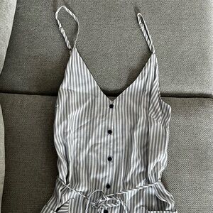 Jumpsuit with tie waist